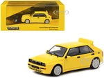 Lancia Delta HF Integrale Giallo Ginestra Yellow "Road64" Series 1/64 Diecast Model Car by Tarmac Works