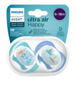 PHILIPS AVENT Cumlík Ultra air text 6-18m chlapec 2 ks