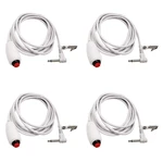 4X Nurse Call Cable 6.35Mm Line Nurse Call Device Emergency Call Cable With Push Button Switch