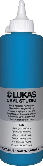Lukas Cryl Studio Vopsea acrilică 500 ml Cyan Blue (Primary)