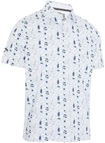 Callaway All Over Golf Mens Essentials Print Polo Bright White XL Camiseta polo