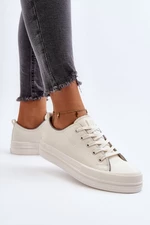 Women's eco leather sneakers Big Star White