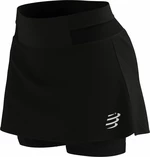 Compressport Performance Skirt W Black M Pantalones cortos para correr