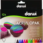 Darwi Acryl Opak Marker Set Set of Acryl Markers Mescolare 12 x 6 ml