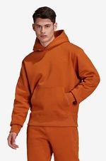 Mikina adidas Originals Adicolor Trefoil Hoodie H09177-POMARANCZ, pánska, oranžová farba, s kapucňou, jednofarebná