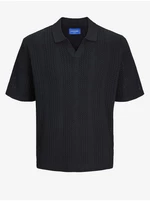 Černé pánské polo tričko Jack & Jones Taormina - Pánské