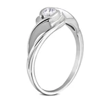 Engagement ring surgical steel rose