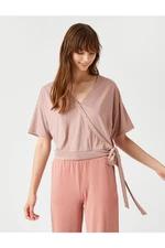 Koton The Belted Wrapped Pajama Top