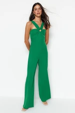 Trendyol Emerald Green Collar Detailed Jumpsuit