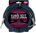 Ernie Ball P06060 Azul-Negro 7,5 m Recto - Acodado Cable de instrumento