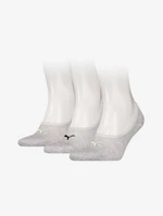 3PACK socks Puma extra low gray