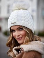 Cream winter cap