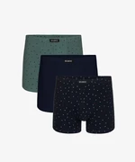 Men's Sport Boxers ATLANTIC 3Pack - emerald, navy blue, navy blue