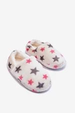 Children's insulated flip-flops in Stars White Meyra