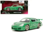 Porsche 911 GT3 (996) Green "Pink Slips" Series 1/32 Diecast Model Car by Jada