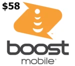 Boost Mobile $58 Mobile Top-up US