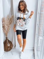 Women's sweatshirt TEDI light gray Dstreet