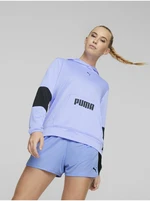 Purple Womens Sweatshirt Puma TRAIN ALL DAY HOODIE - Women