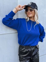 Women's oversize sweater EMERALD blue Dstreet