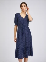 Orsay Dark blue polka dot dress - Ladies