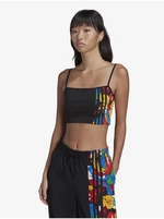 Black women's crop top with straps adidas Originals