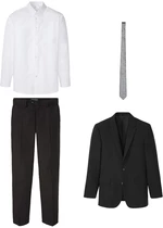 4-dielny oblek: sako, nohavice, košeľa, kravata