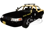 2010 Ford Crown Victoria Police Interceptor Black and Beige "Florida Highway Patrol" "Hot Pursuit" Series 8 1/24 Diecast Model Car by Greenlight