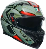 AGV K3 Decept Matt Black/Green/Red S Casca