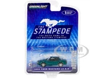 1992 Ford Mustang LX 5.0 Deep Emerald Green Metallic "The Drive Home to the Mustang Stampede" Series 1 1/64 Diecast Model Car by Greenlight