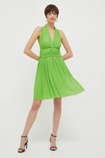 Šaty Artigli zelená barva, mini