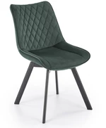Otočná jedálenská stolička K520 Tmavo zelená