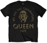 Queen T-Shirt We Are The Champions Unisex Black 2XL