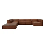 Koniakowy skórzany narożnik (lewostronny) Madame – Windsor & Co Sofas