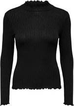 Jacqueline de Yong Dámské triko JDYFRANSISKA Stretch Fit 15228065 Black S