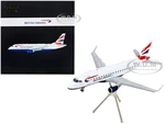 Embraer ERJ-170 Commercial Aircraft "British Airways" White with Striped Tail "Gemini 200" Series 1/200 Diecast Model Airplane by GeminiJets