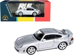 RUF CTR2 Silver Metallic 1/64 Diecast Model Car by Paragon Models