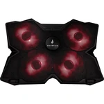 Surefire Gaming Bora chladiaca podložka pod notebook nastavitelná výška, regulovatelný ventilátor, USB HUB