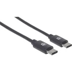 Manhattan #####USB-Kabel USB 2.0 #####USB-C™ Stecker 2 m čierna