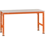 Manuflex AU6091.2001 UNIVERSAL Štandardný pracovný stôl s melamínovou doskou, ŠxHxV = 1750 x 1000 x 760-870 mm  Farba: č