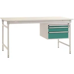 Manuflex BB5261.0001 Kompletný odkladací stolík BASIS stacionárny s melamínovou doskou + spodná konštrukcia skrinky, š x