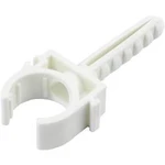 Upevňovací příchytka TRU COMPONENTS 93013c1195, zástrčný, 20 mm (max), bílá, 1 ks