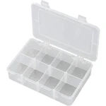 Krabička na malé součástky TRU COMPONENTS EKB-210, 1566601, přihrádek: 8, 181 x 117 x 39 , transparentní (difuzní)