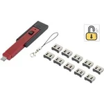 USB portblocker Renkforce RF-4463016 vč. 10 USB záslepek