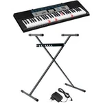 Klávesy Casio LK-136SET vč. síťového adaptéru, vč. stativu, osvětlená tlačítka