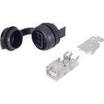 Vestavný spojka RJ45 Weidmüller IE-FCM-RJ45-FJ-B (1018820000), IP65, 8P8C, černá