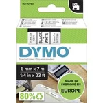 Páska do štítkovače DYMO 43613 (S0720780), 6 mm, D1, 7 m, černá/bílá