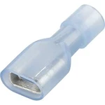 Faston zásuvka Vogt Verbindungstechnik 3966 6.3 mm x 0.8 mm, 180 °, plná izolace, modrá, 1 ks