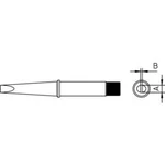 Pájecí hrot Weller 4CT6C8-1, dlátový, rovný, 3,2 mm
