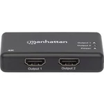 HDMI rozbočovač Manhattan 207669 207669, 2 porty, černá