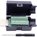 HDMI konektor TRU COMPONENTS T1904C104 zástrčka, vestavná rovná, pólů 20, černá, 1 ks